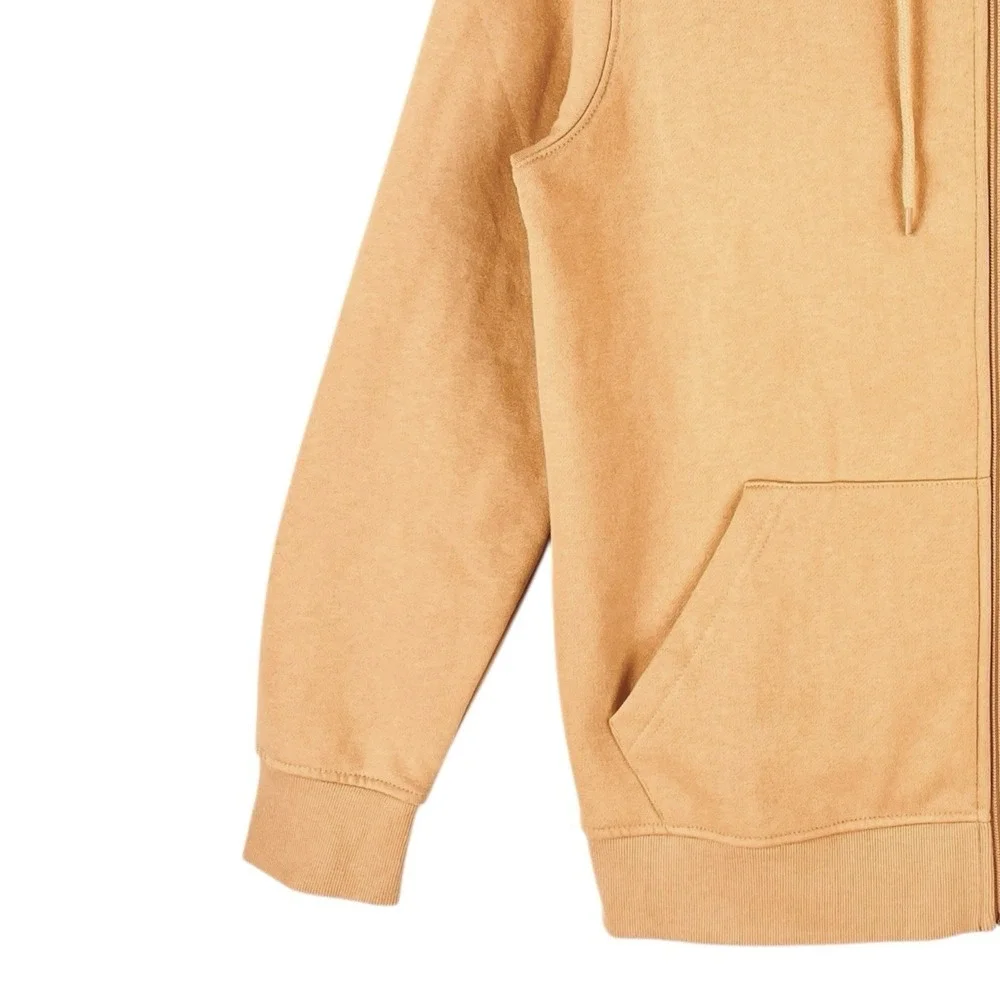 True Religion Men's Multi HS Fleece Zip Hoodie Sweatshirt Sz Medium Oak Buff NWT